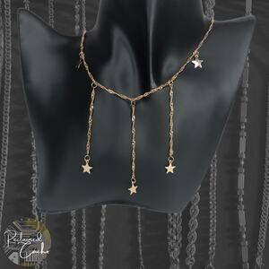 Gold Falling Stars Necklace